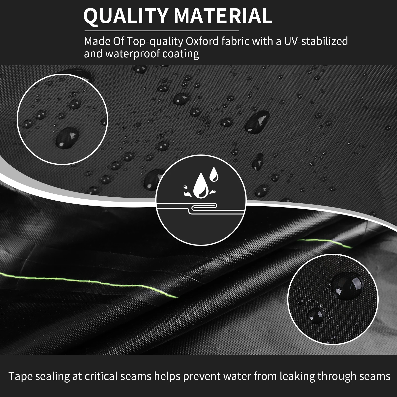 Cover for Mobility Scooter 210D Oxford Electric Scooter Waterproof Rain Cover with Reflective Strips & Buckles & Storage Bag 3
