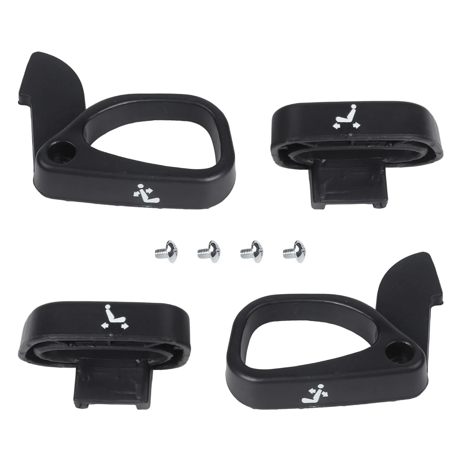 Car Handle Replacement Seat Recliner Handle for Easy Installation Kit Plastic Material 4 Piece Set Adjuster Handle Parts