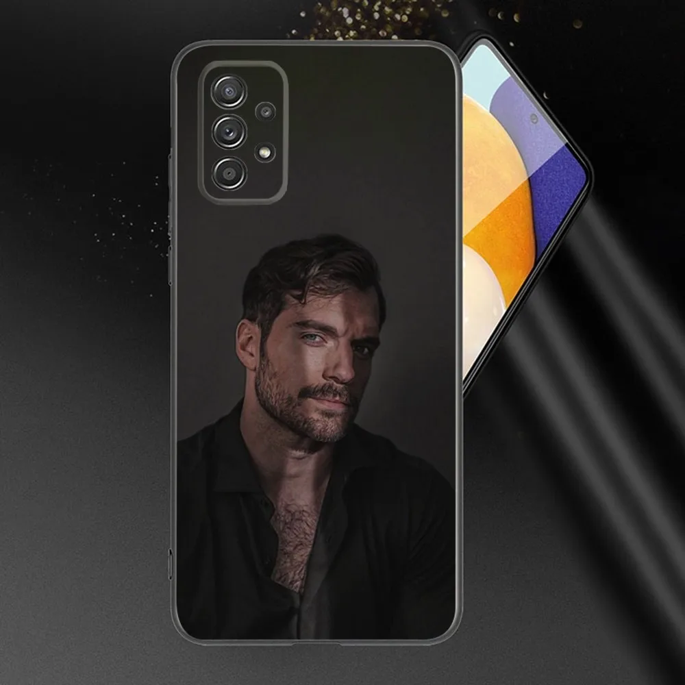 Actor H-Henry C-Cavill Phone Case For Samsung Galaxy A13,A21s,A22,A31,A32,A52,A53,A71,A80,A91 Soft Black Phone Cover