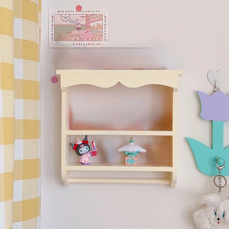 Fresh and Simple Wall Hanging Shelf Girls Dormitory Bedroom Wall Surface Decoration Shelf Children\'s Toy Model Display Table