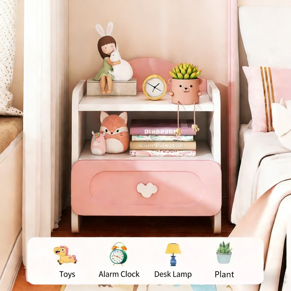Modern Nightstand Bed Side Table Dressing Bedside Table Small Cabinet Sofa Tea Table Multifunctional