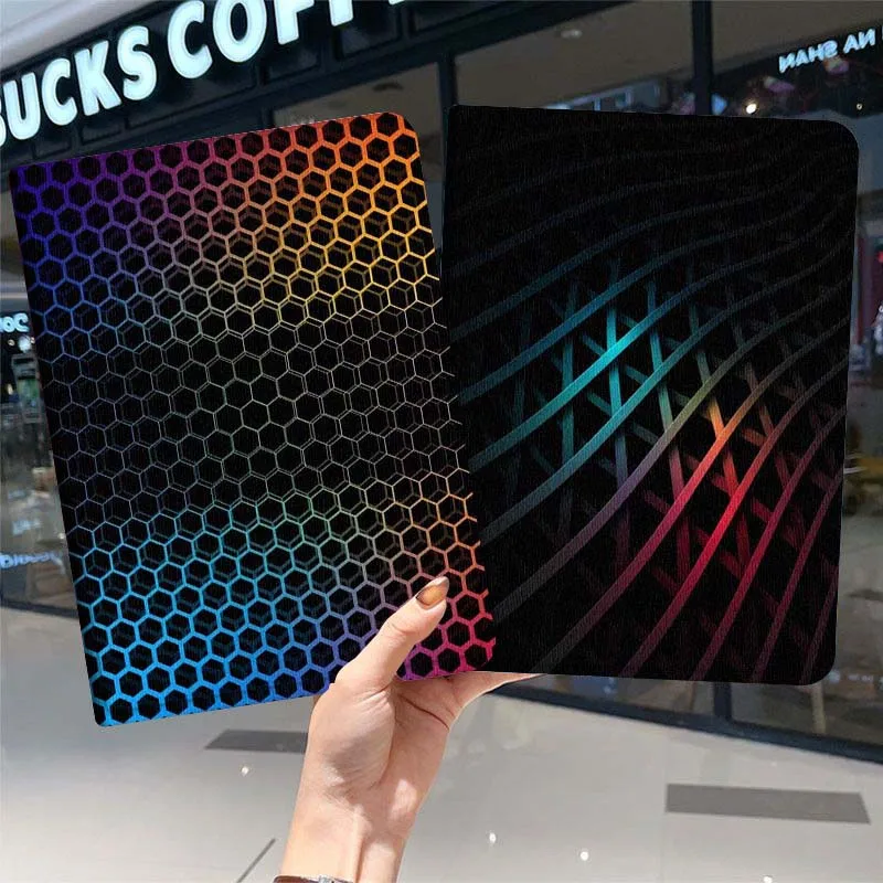 

Popular Wavy Colorful Lines For Samsung Galaxy Tab A7 A A8 A9 A11 S6 S11 10.1 10.4 10.5 Inch Lite PLus Soft Tablet Case Gift