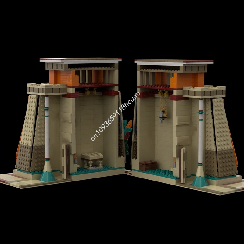 

1088pcs MOC Egyptian style Seth Temple nan Building Blocks Christmas Gift Visual tracking training toys Unique Handmade DIY