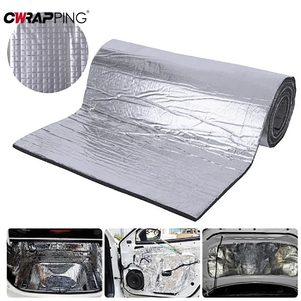 1/10 stücke Übergroßen Selbst-klebe Aluminium Folie Film Winter Isolierung Baumwolle Haus Dach Wand Schatten Schutz Pad Hause dekorationen