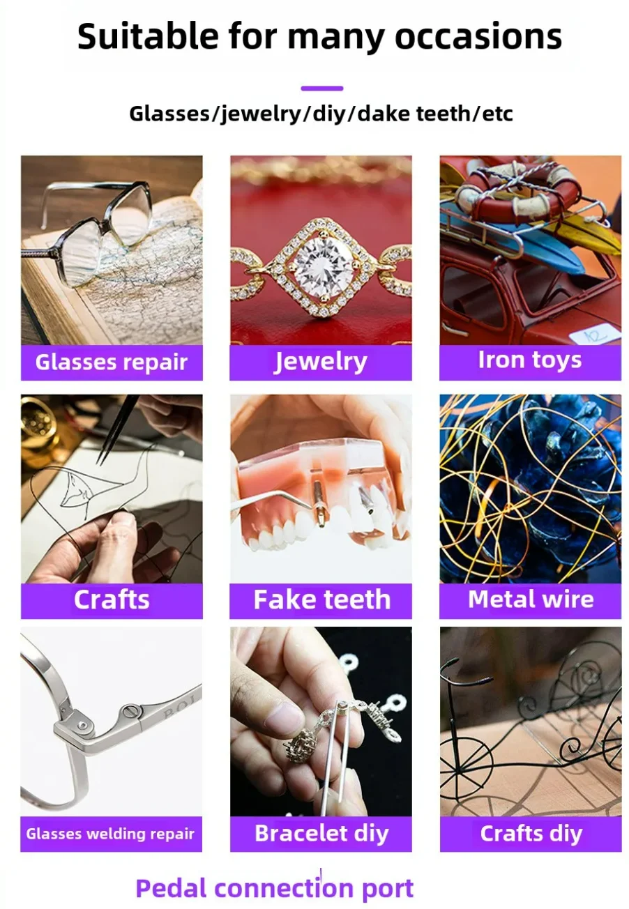 

Hand Held Pulse Spot Welder, Welding Machine, Gold and Silver Jewelry Processing, New, 80A