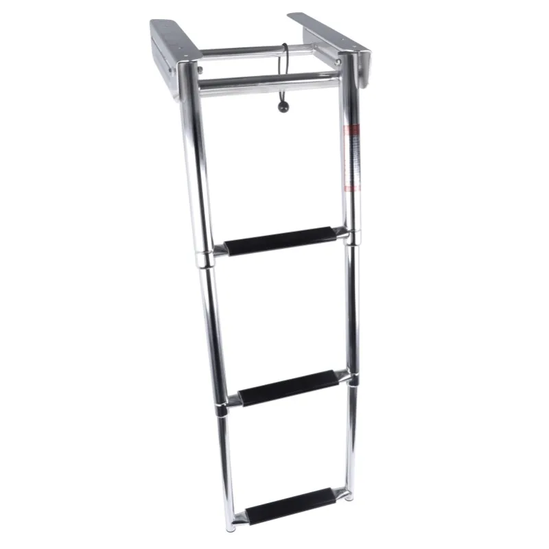 

304 stainless steel yacht speedboat launching ladder, hidden folding telescopic launching ladder boarding ladder pedal