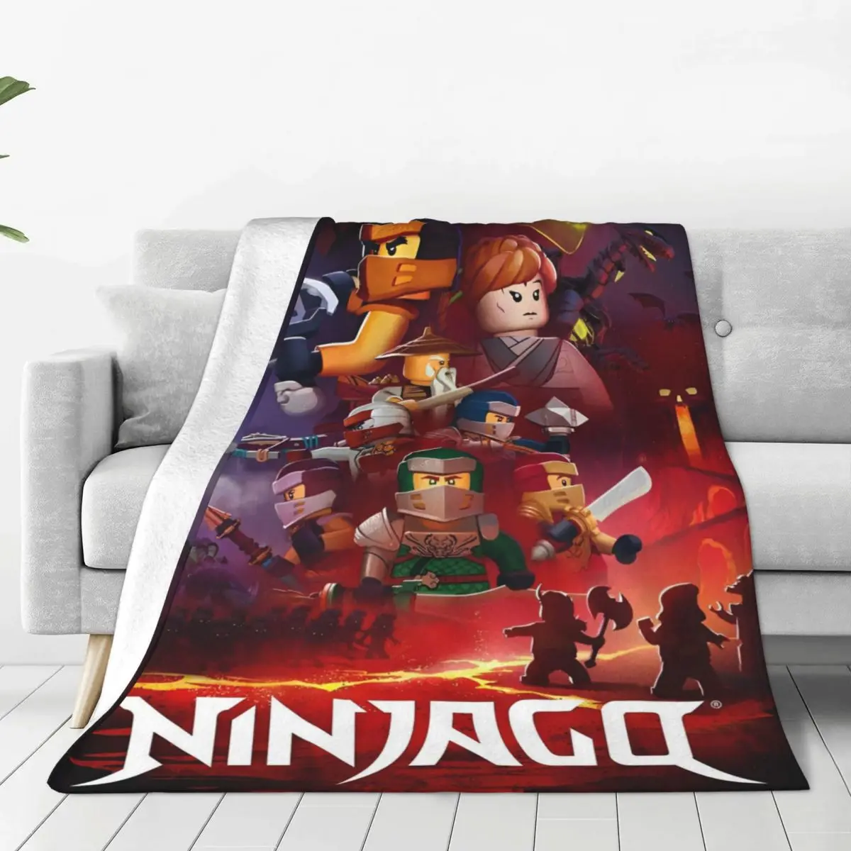 N-ninjagos Coral Fleece Plush Throw Blanket  Blankets for Bedding Couch Super Soft Bedspread