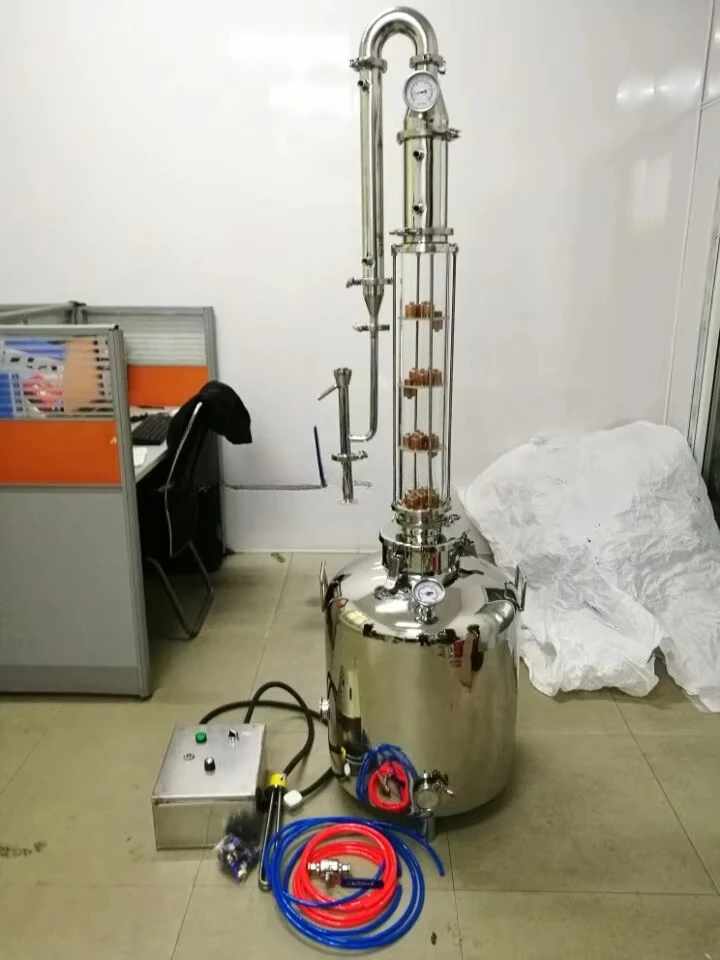 30L Mini Home Alcohol Distillery Reflux Steam/electric Heating Alembic Distiller/micro Brewery