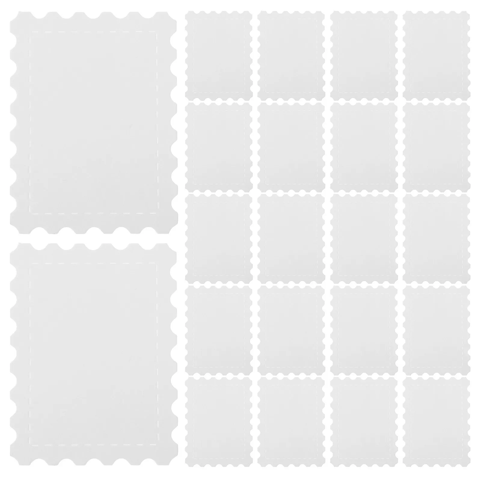 25pcs Blank Watercolor Paper Cards For Diy Greeting Cards Post Stamp Frame Cutting Dies For Scrapbooking Ideal For Art Journals