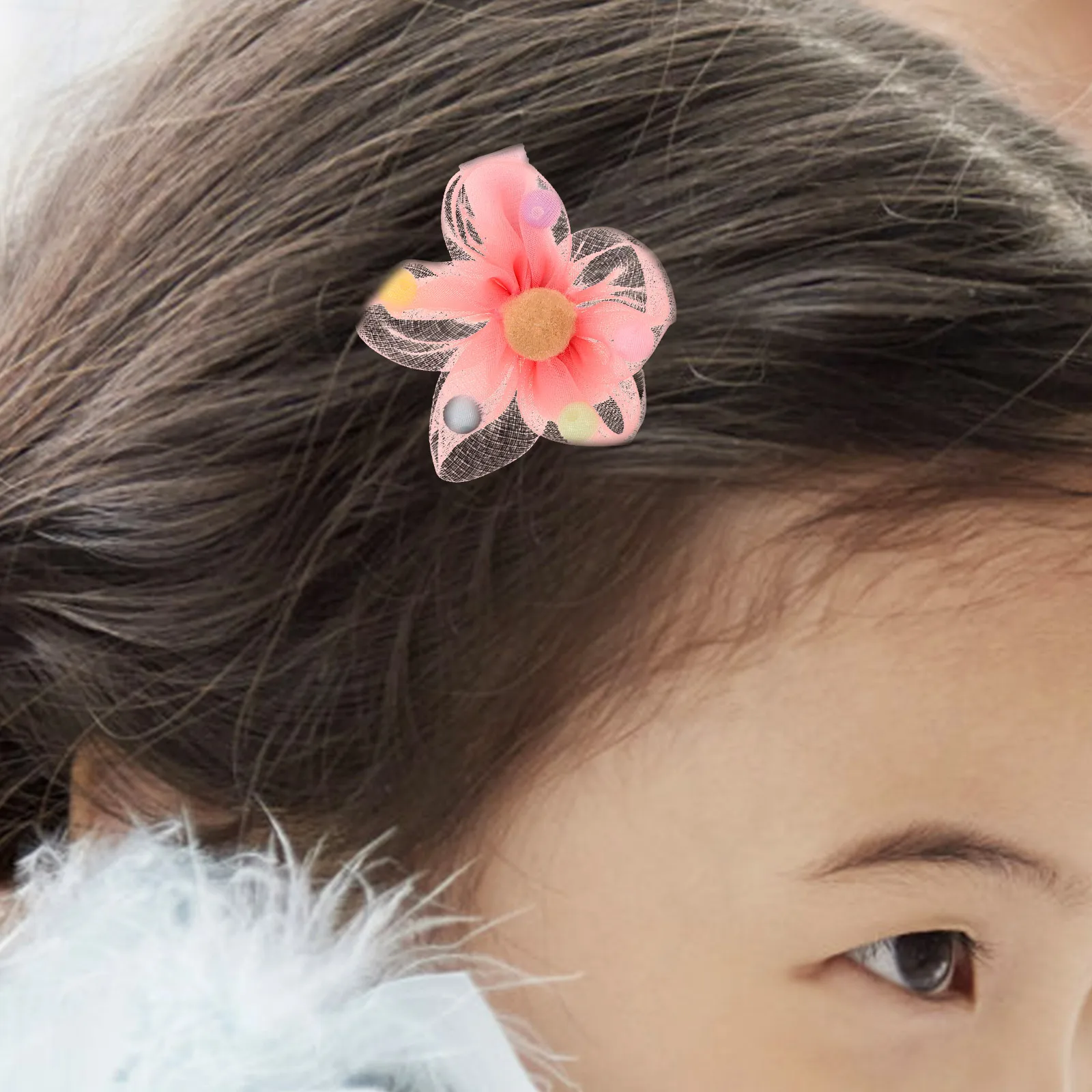 

10pcs Imitation Hair Kids Barretes Clips Kids Barrettes Design Girls Accessories Child Bangs Ponytail