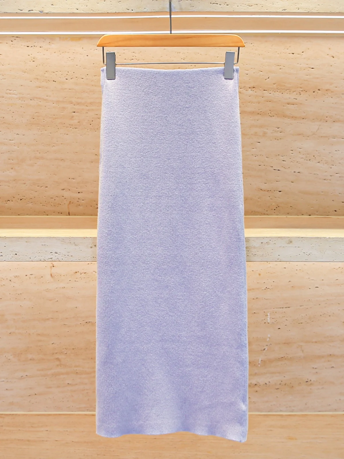 

High-End Women's Midi Knitted Skirt with Diamond Decoration Wrap around Design Spring 2025 Faion Commute Sle A-Line Skirt