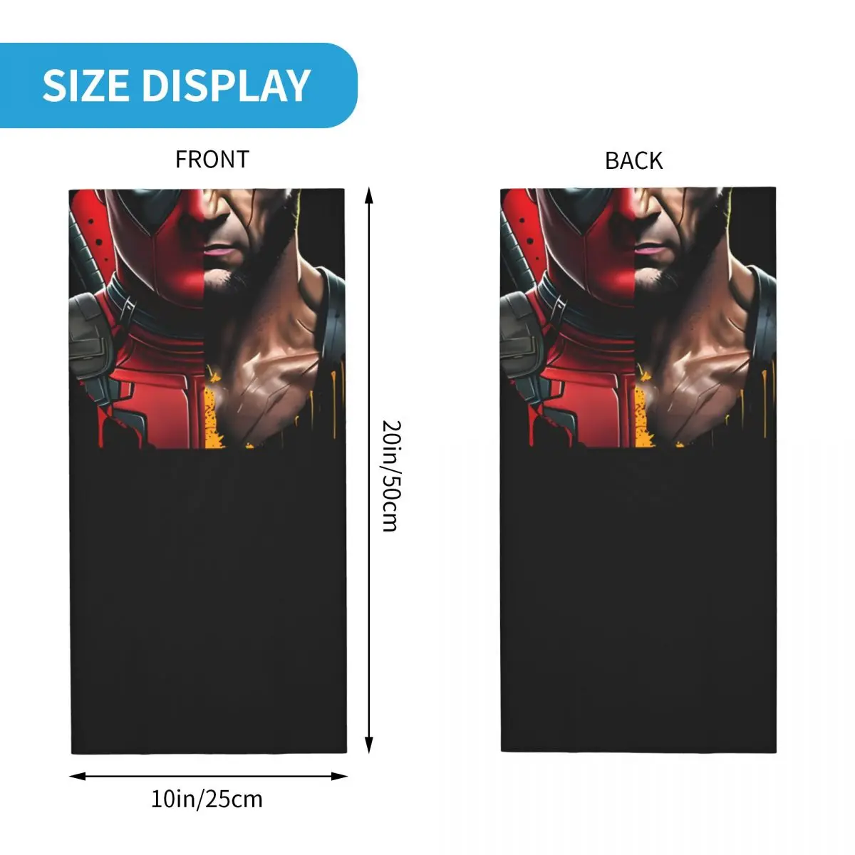 Popular Movies Bandana Neck Gaiter Motorcycle Club Deadpool & Wolverine Wrap Scarf Cycling Face Mask Hiking Unisex Adult All