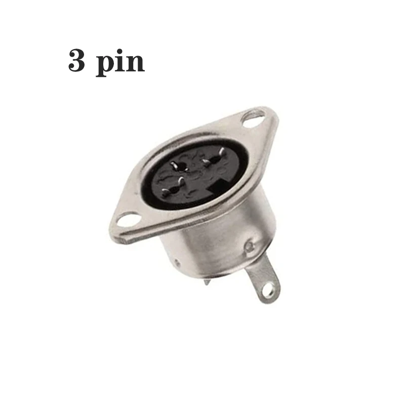 1 pz connettore a saldare 3/4/5/6/7/8 Pin DIN maschio femmina spina con maniglia in plastica + presa femmina Hulled montaggio a pannello Chassis