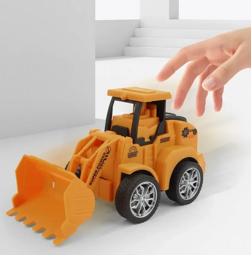 1pc Engineering  Car Vehicle Toys Plastic Diecast Construction Excavator Model Truck For Children Kids Boys Funny Birthday Gift