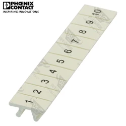 10Pcs Phoenix Contact Din Rail Connectors Terminal Strip Marker Carriers For Marking Terminal ZB 5.LGS:FORTL.ZAHLEN 1050017