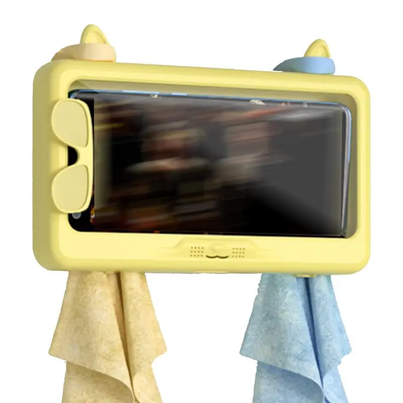 Bathroom Phone Stand Waterproof Phone Case Holder With Touch Screen Functionality Shower Accessories High-Sensitivity 360