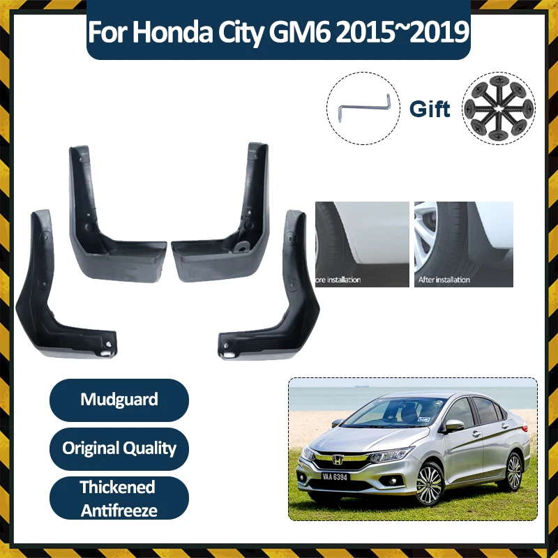 

Car Mud Flaps For Honda City GM6 2015 2016 2017 2018 2019 Front Wheel MudFlap Fender Mud Guard Splash Mudguards Auto Accessories