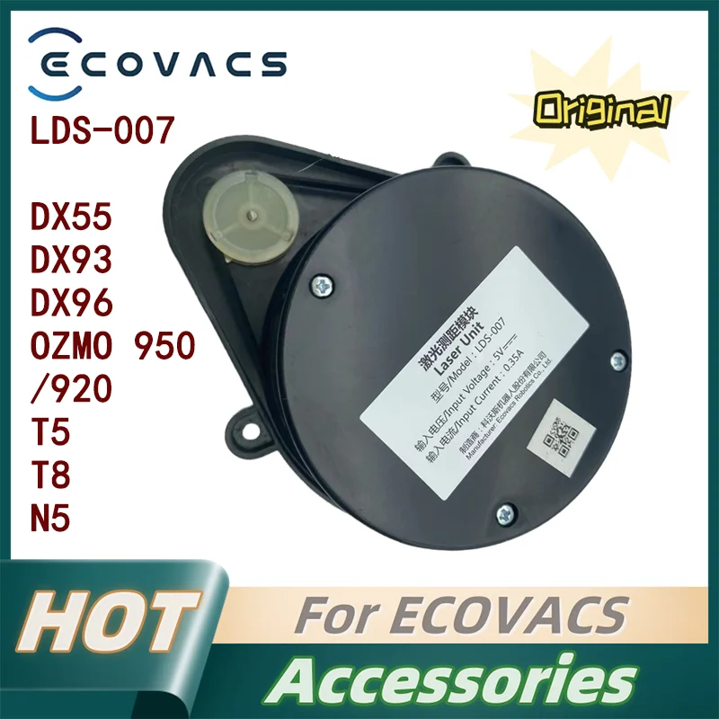 

Original Laser Distance Sensor LDS-007 For ECOVACS DEEBOT DX55/ DX93/ DX96/ OZMO 950/ 920/ T5 Robot Vacuum Cleaner Accessories