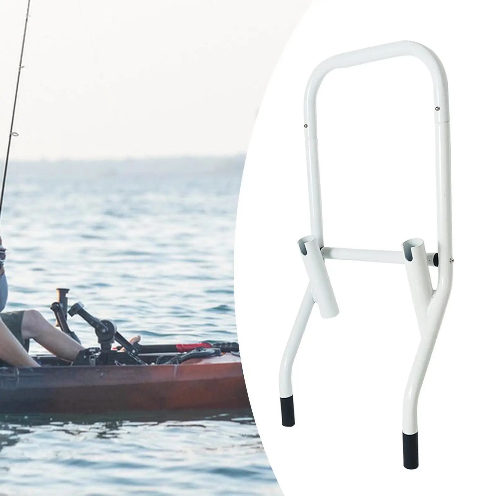 Paddle Board Rod Holder Kayak Rod Holder Easy to Install Fishing Pole Rod Rack Convenient Fishing Pole Holder for Raft/ Yacht