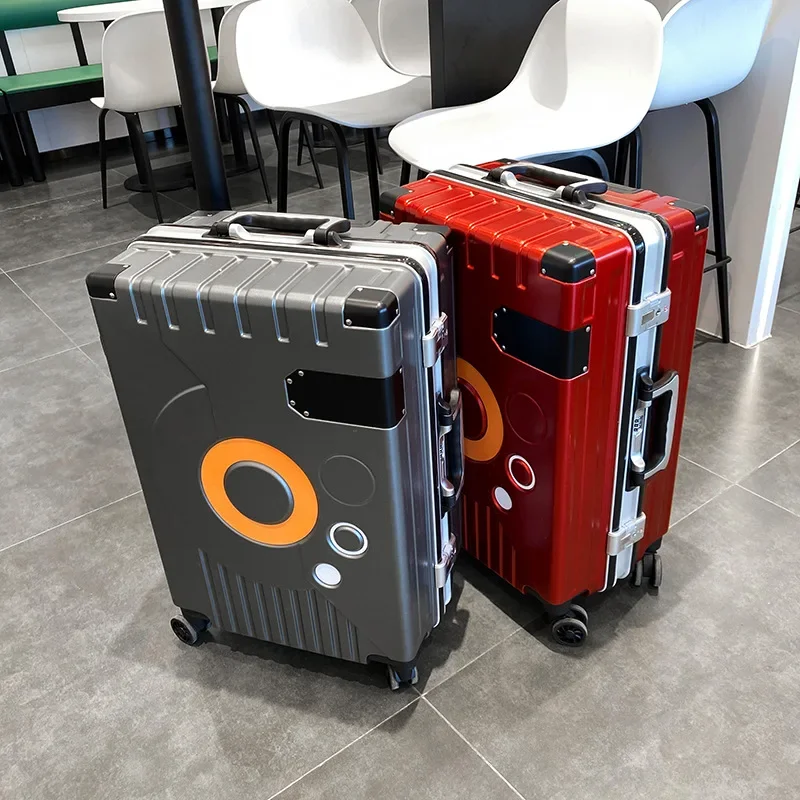 2023 Reis Spinner Bagage 20/22/24/26 Inch Aluminium Frame Rollende Koffer Vrouw Mode Trolley Case Business Boarding Box