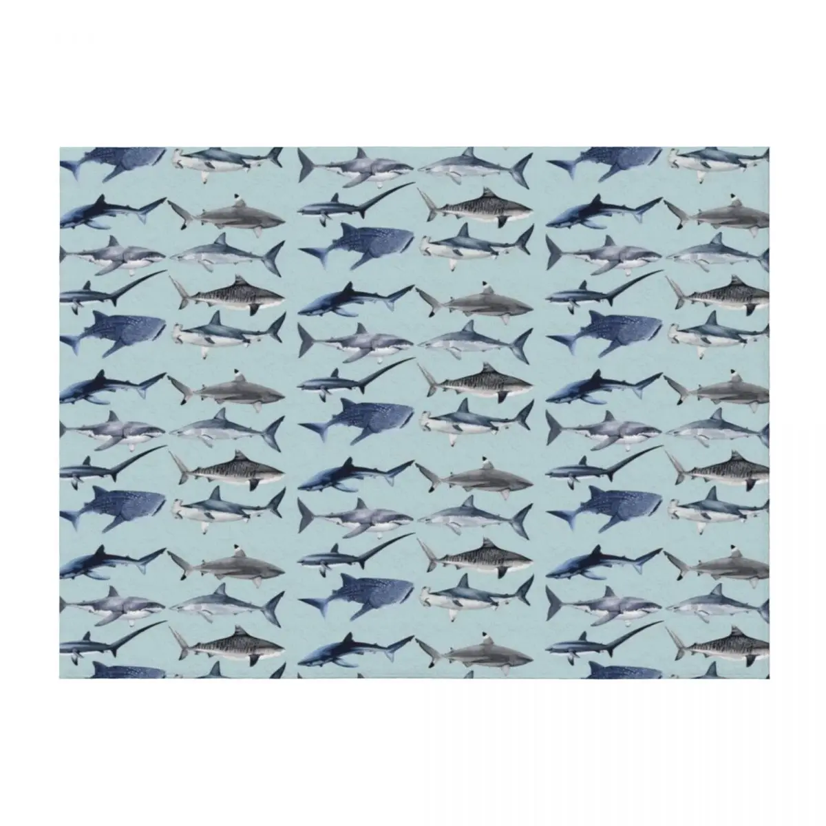 

Copia de Sharks Throw Blanket Summer Travel christmas decoration Hairy Blankets