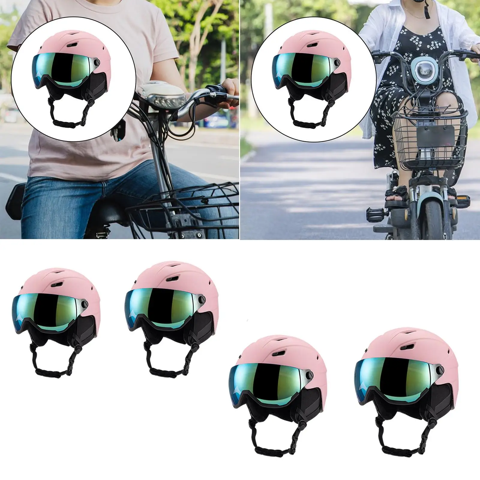 

Шлем для скейтбординга с защитой челюсти, ударопрочные защитные очки, шлем для зимних видов спорта для мужчин, взрослых, для холодной зимы