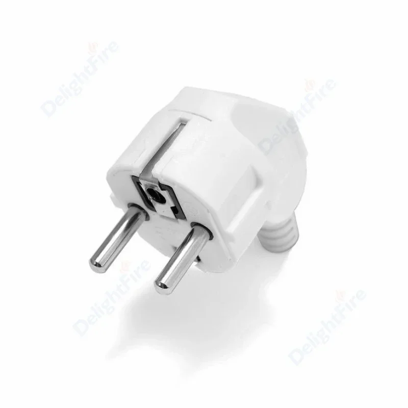 EU Plug Adapter Replacement Rewireable Schuko Electeical Socket Adapter AC Power Extension Cable Plug European Converter Adaptor