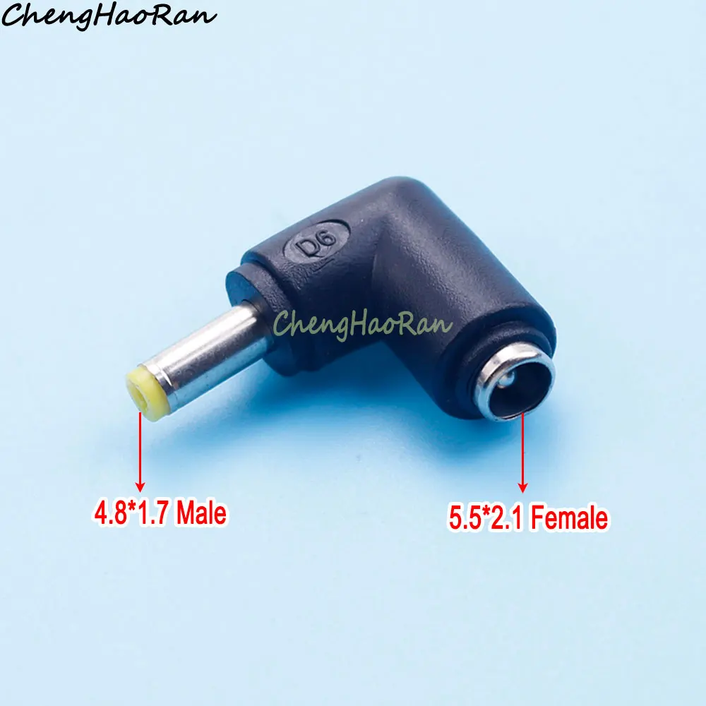 DC-Steckverbinder 5,5*2,1 Buchse auf 5,0*3,0 5,5*2,5 4,0/4,8*1,7 5,5*1,7 3,5*1,35 mm Stecker Netzteil DC-Stecker 90-Grad-Verbinder – Detail 8