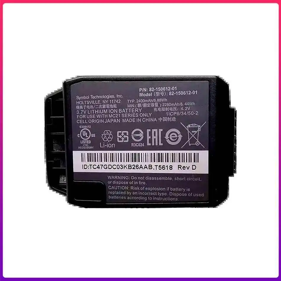 Battery 2400Mah Prolonged Performance 82-150612-01 For Zebra Symbol Motorola MC2100 MC2180 MC21 Long Lasting