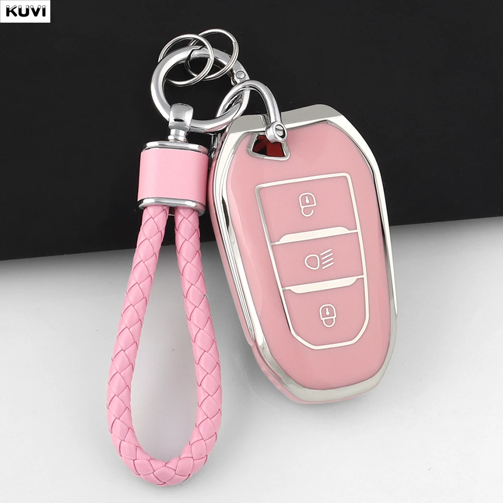 Neue TPU-Autoschlüsselhülle für Peugeot 208 308 408 508 2008 3008 4008 5008 Citroen C1 C4 C6 C3-XR Picasso DS3 DS4.