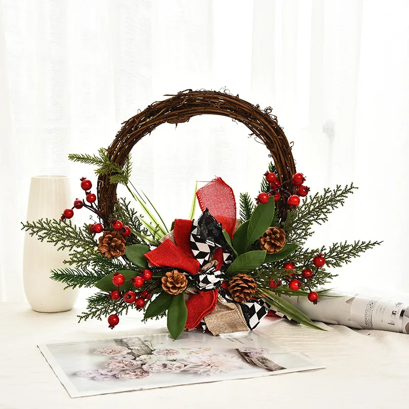 

Christmas Decorations Withered Branches Wreaths Handmade Vines Door Decorations Christmas Wreaths