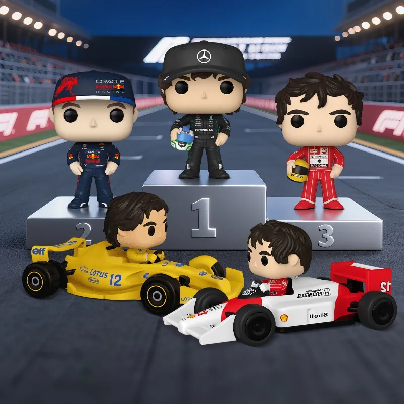 Funko Pop Original Racing Car F1 الفاخرة Vestapan سيارة ألعاب شخصيات الحركة للبنين بنات أطفال هدية تحصيل نموذج الحلي