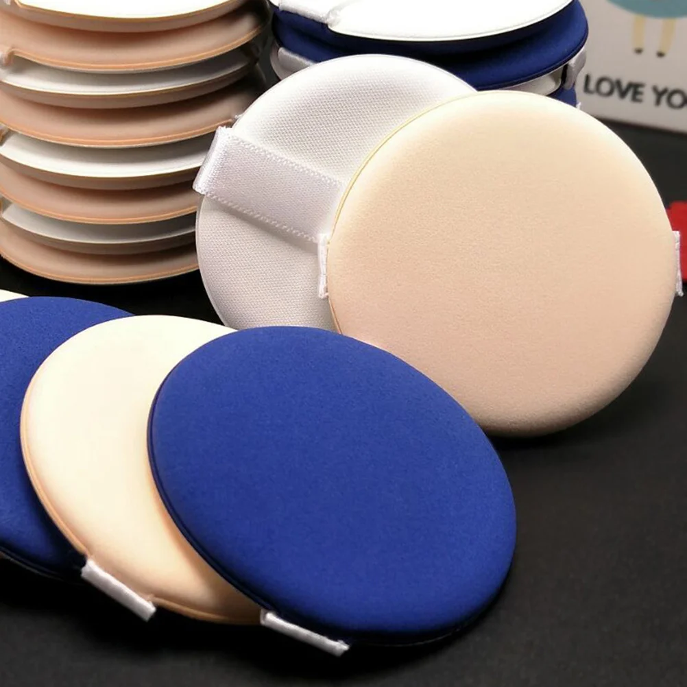 8pcs Dry-Wet Use Powder Puff Soft Makeup Blender For Face Cream Concealer Application Ideal Travel Home Salon Beauty Tool