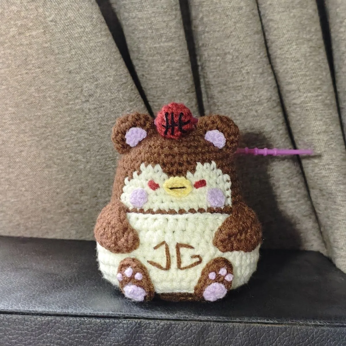 

2025 New Pre-sale Fanmade Thailand Star JossGawin Guinzly Hand-kniited Kawaii Pendant