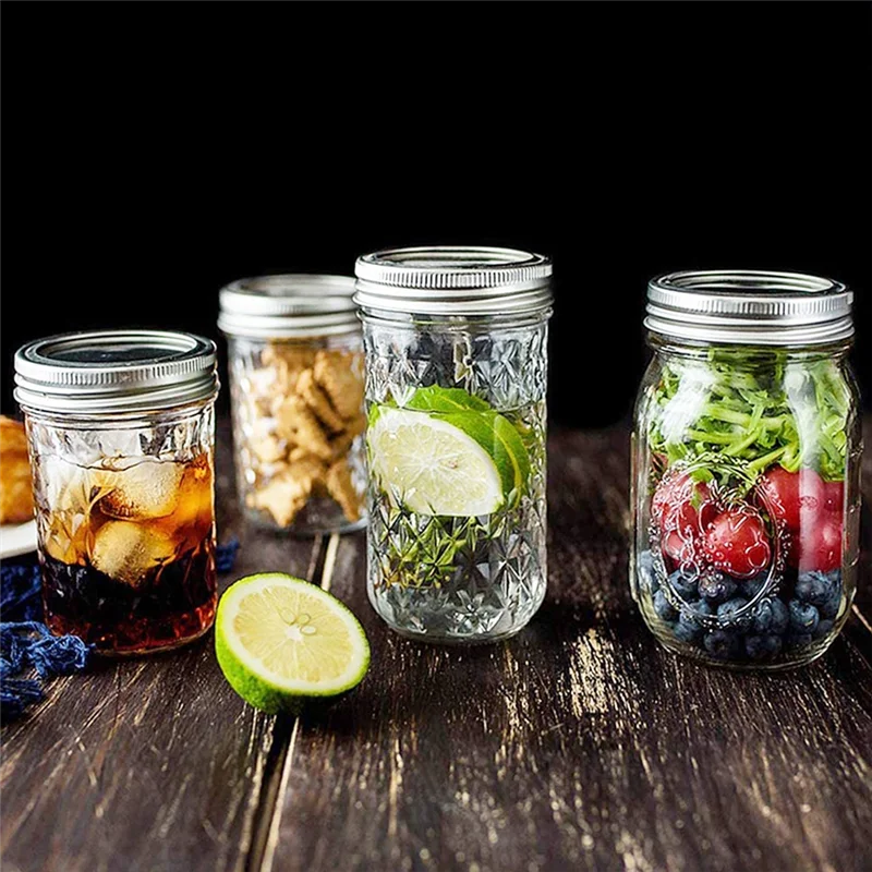 A008 Mason Jar ฝาปิดและแหวนสําหรับ Ball Canning Jars ปากกว้าง,แยกประเภทฝาปิด Leak PROOF, reusable Canning Jar ฝาปิดหมวก