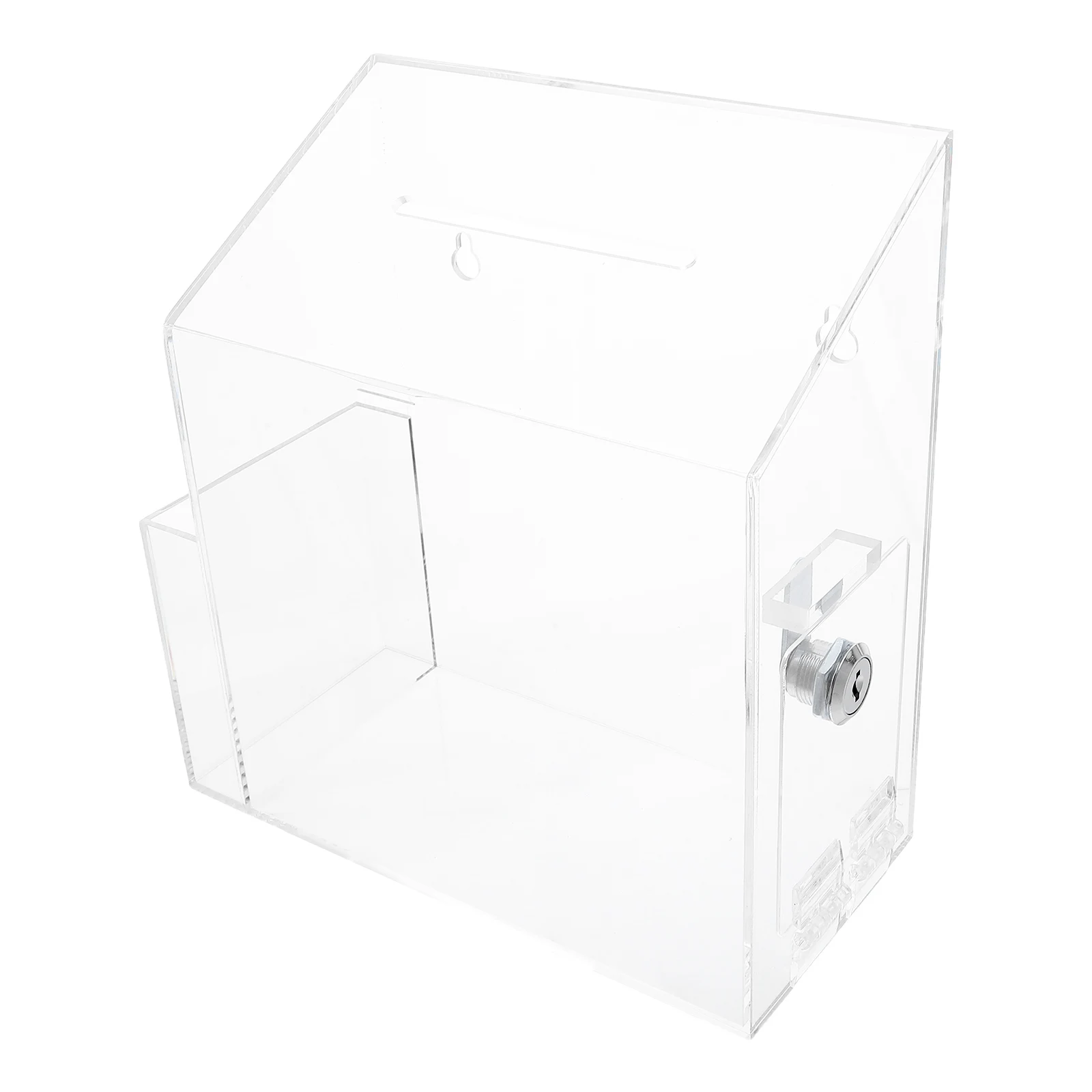 

Acrylic Ballot Transparent Office Donation Container Compact Suggestion for Schools Voting Tip Cash Storage Box Raffle for Party