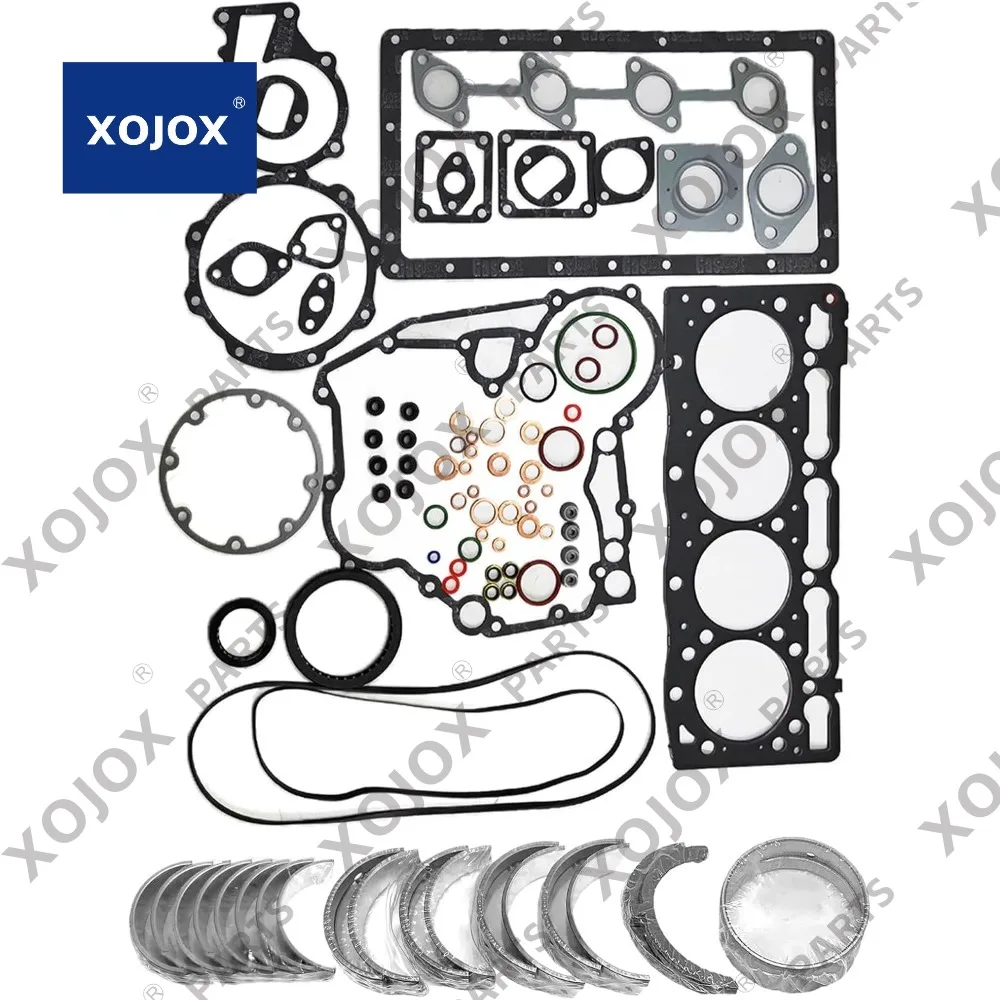 

Металлический комплект XOJOX V1405 + полный комплект прокладок для двигателя Kubota V1405 V1405B V1405T X-24, трактор-погрузчик, экскаватор для TCM 605, 606, нагрузка