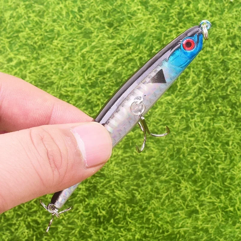 1 pz matita esche da pesca 9 cm 7.5g imita colorare esca lentamente Swinbait Wobblers affrontare pesciolini Giappone richiamo duro Isca Bass Peche