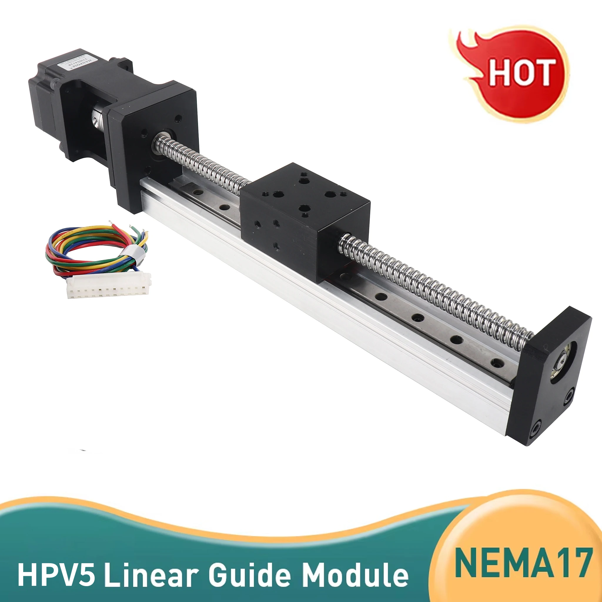 

Nova atualização hpv5 atuador módulo linear parafuso esférico sfu1204 com motor ngm 42 nema17 nema23 motor de passo para impress