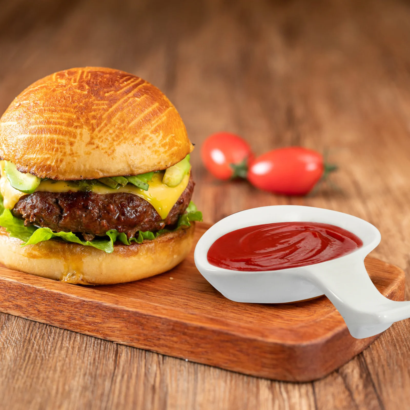 

4Pcs Seasoning Plates Ceramic Chopsticks Rest Multi-Use Condiment Dishes for Oil Sugar Vinegar Appetizer Sauce Bowl Set