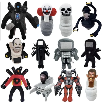 68 stil Skibidi tuvalet peluş dolması oyuncak bebekler tahsil hediyeler çocuklar hayranları için yetişkinler doğum günü patronlar komik Anime oyunu F