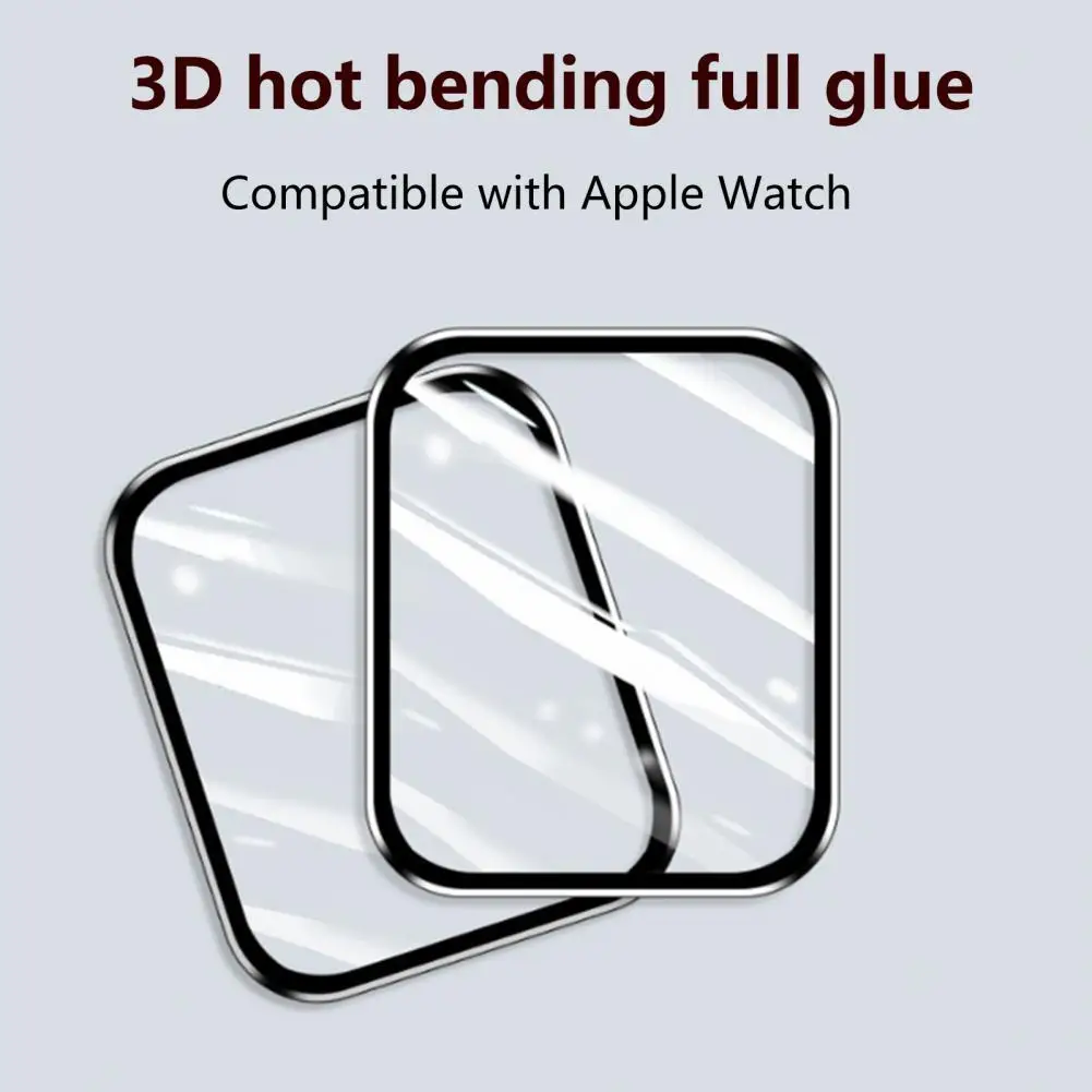 for iWatch S7 Watch Screen Film Ultra-thin Smartwatch Tempered Glass Screen Protector Cover Full Screen Watch Screen Film
