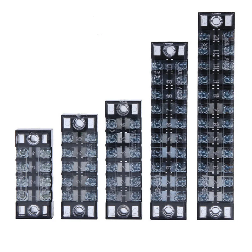 electric connector strip Wire connector Barrier Electirc Strip Block Terminal Plastic Screw terminal block connector