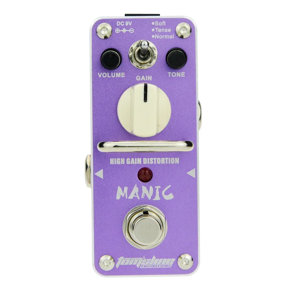 Aroma AMC-3 MANIC High Gain Distortion Pedal Mini Analogue Effects Guitar Pedal True Bypass Electric Guitar Parts & Accessories