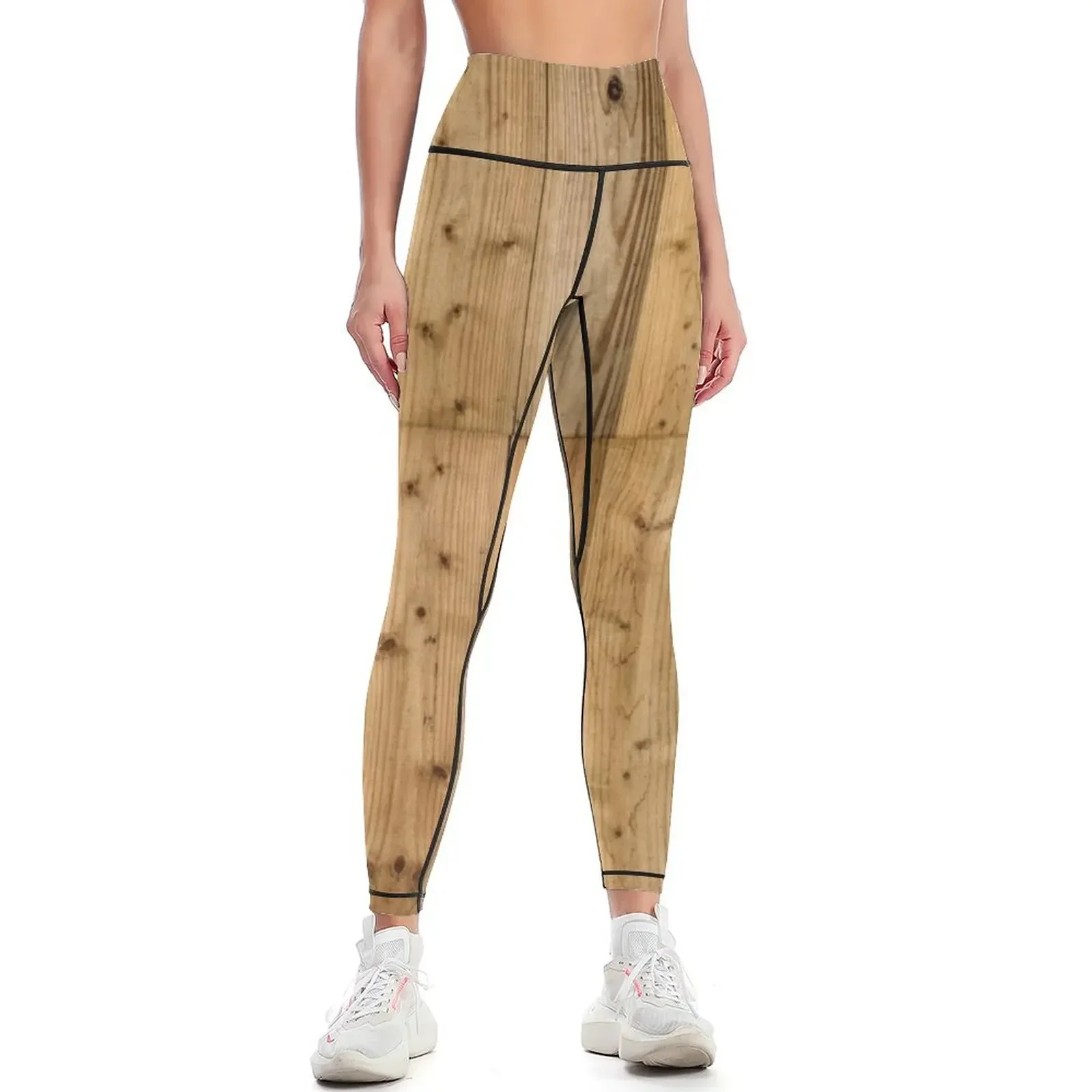 Wood Planks 6 - Dark Leggings Clothing fitness Leginsy push up sport legging Jogger pants Womens Leggings