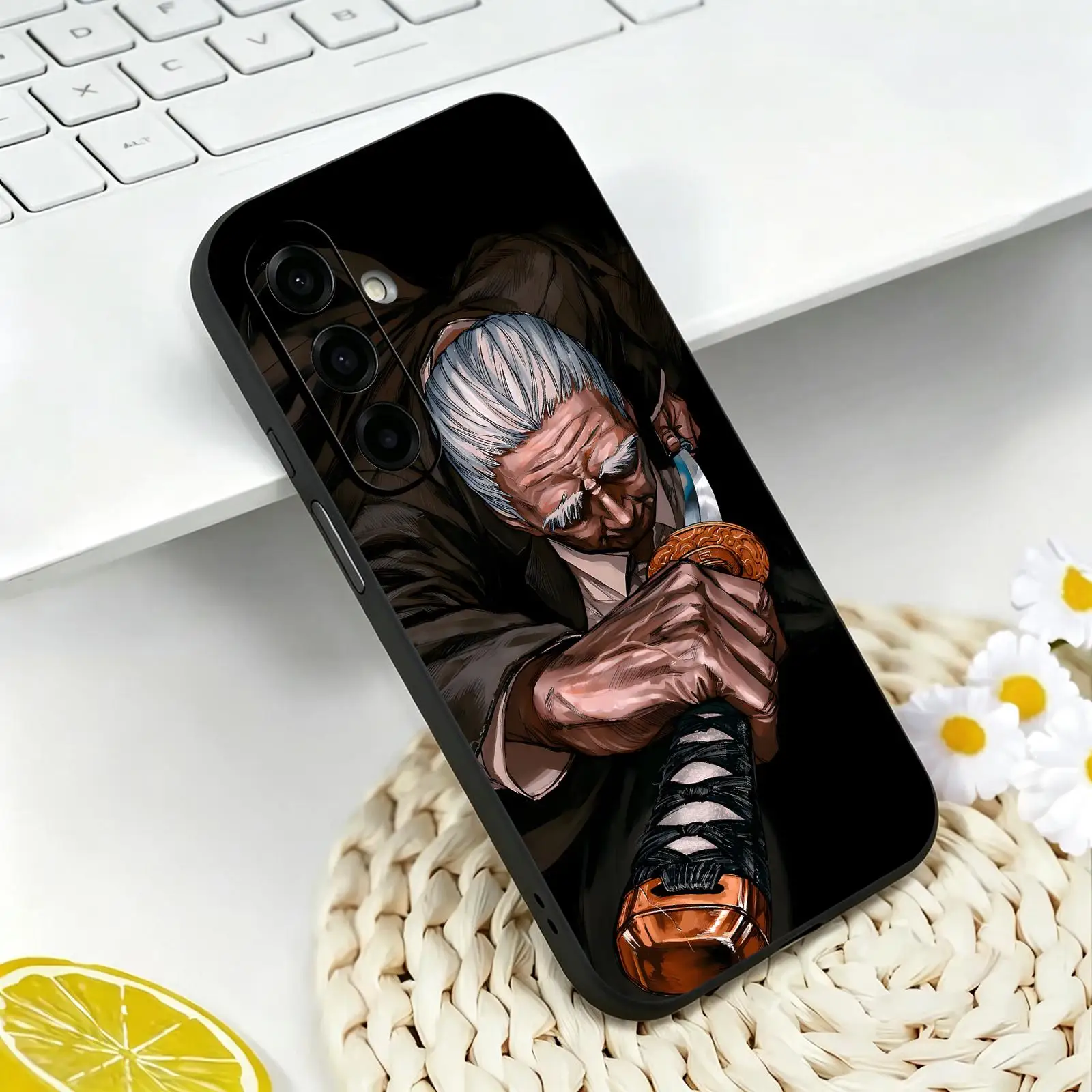 Anime SAKAMOTO DAYS  Phone Case For Samsung A57 A56 A37 A27 A17 A36 A26 A55 A35 Black Matte Soft Case