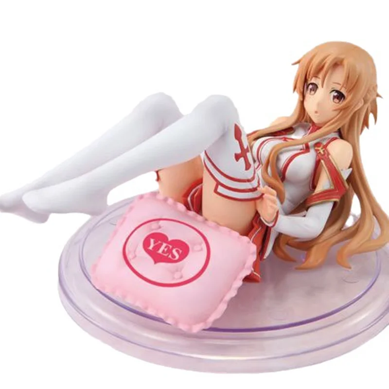 Anime Sword Art Online SAO Asuna 1/8 Scale Pre-painted PVC Action Figure Collection Model Kids Toys Doll 16cm