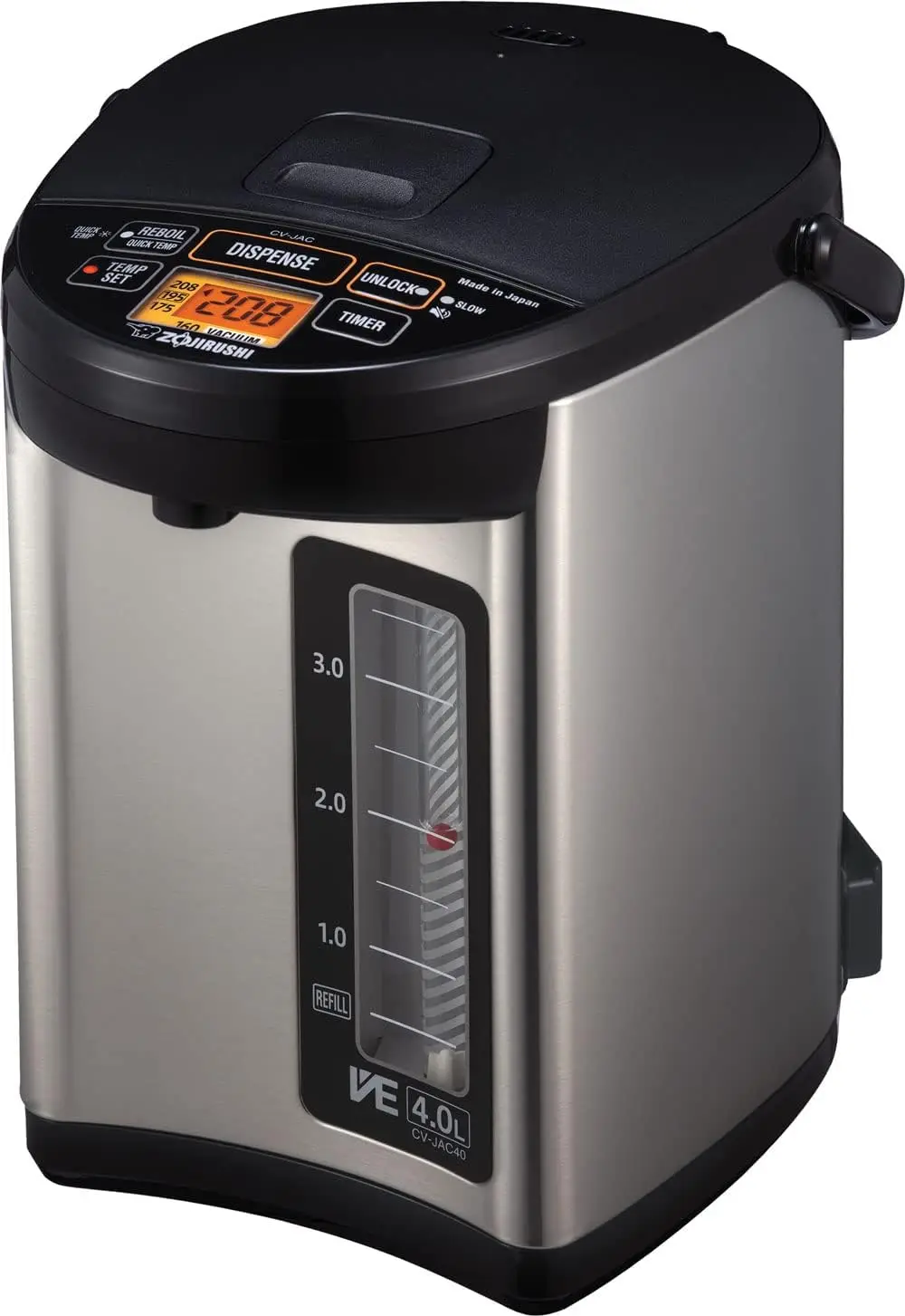 

4.0-Liter Stainless Black Electric Water Boiler and Warmer