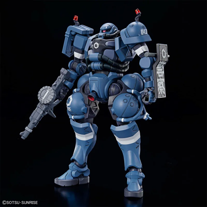 Bandai original gundam hg série polícia zuu gquuuuuux 1/144 anime figura de ação montagem modelo brinquedos modelo presentes para crianças