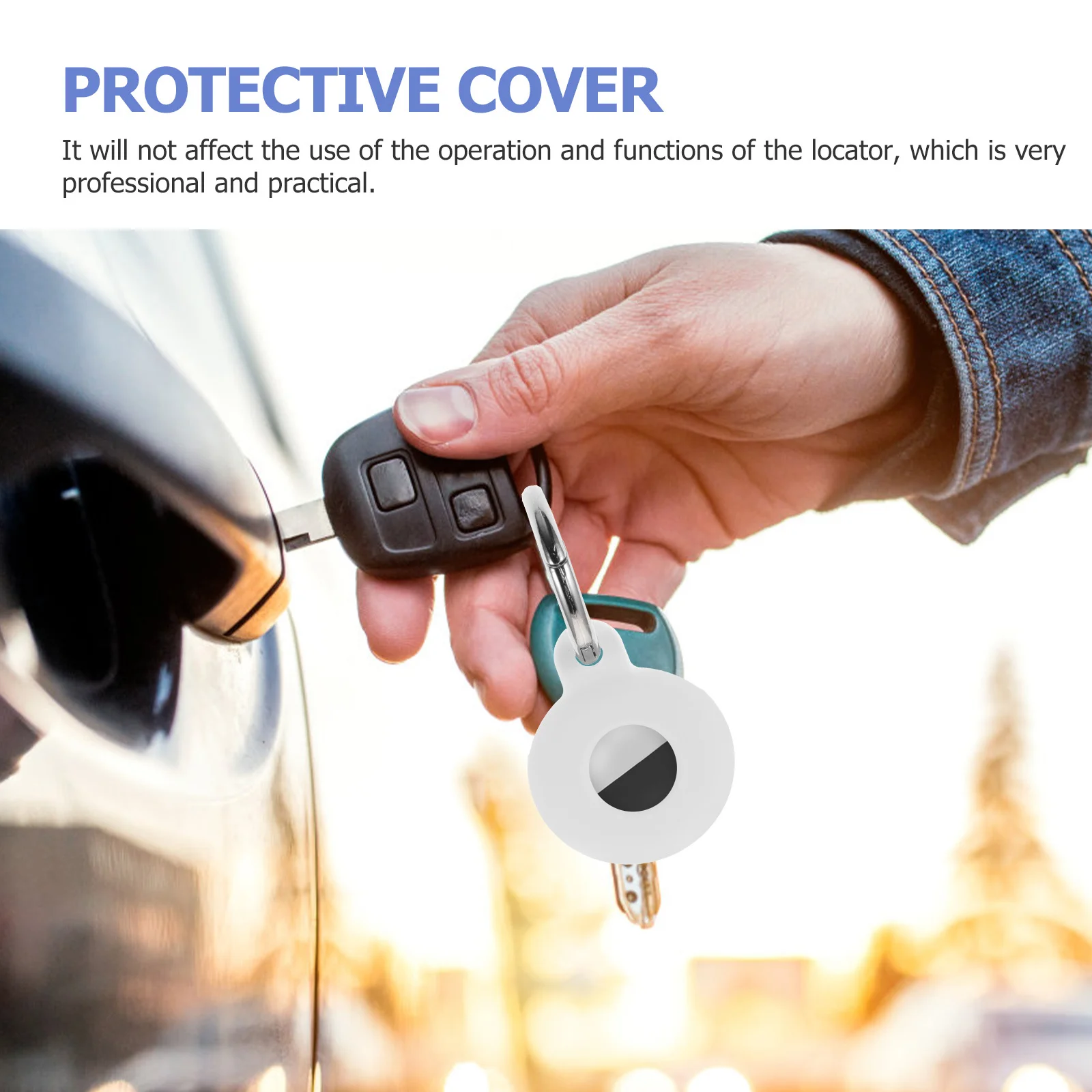 4 قطع أغطية حماية مضادة للفقدان لحاملي السيليكون الآمنة، حافظة مسار خفيفة الوزن، غطاء متين مضاد للسقوط في الهواء الطلق